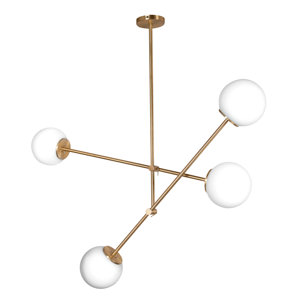 COLGANTE KANDISK/4 4 LUCES ORO